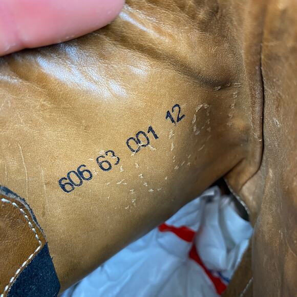 John Varvatos Leather Lace Up Combat Boots Men's 12. They run large. - Picture 9 of 10